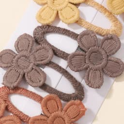 6Pcs Cute Baby Girl Hair Clips Daisy Flower Kids Hairpins Princess Barrette Child Hair Accessories Spring Korean Style Hairgrips