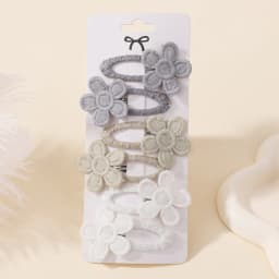 6Pcs Cute Baby Girl Hair Clips Daisy Flower Kids Hairpins Princess Barrette Child Hair Accessories Spring Korean Style Hairgrips