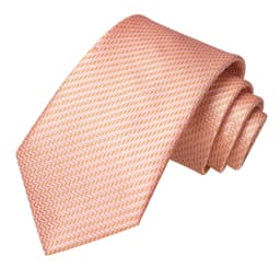 Hi-TieWave Stripe Men's Tie Champagne Elegant and stylish men's tie cufflinks pocket square Suitable for Banquet Wedding Party