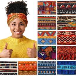 Widening High Strength Bohemian Yoga Sports Headband African Style Headband