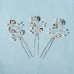 3PK/Set Gold Leaf Hairpin Bridal Wedding Headpieces Classic Mori Hair Clips For Women Party Hair Ornament Jewelry