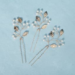 3PK/Set Gold Leaf Hairpin Bridal Wedding Headpieces Classic Mori Hair Clips For Women Party Hair Ornament Jewelry