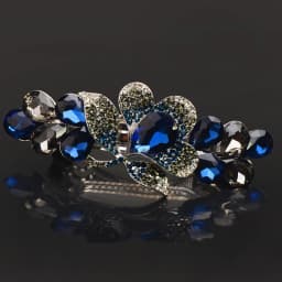 New purple crystal flower spring hair clip Luxury rhinestone top clip Horizontal clip Elegant mother fashion hair accessories
