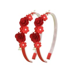 Flower Headband Girls Women Fairy Pink Pearl Hoop Children Dance Party Korean Floral Hair Accessories Guest Wedding Headdresses