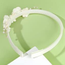 Flower Headband Girls Women Fairy Pink Pearl Hoop Children Dance Party Korean Floral Hair Accessories Guest Wedding Headdresses