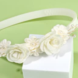Flower Headband Girls Women Fairy Pink Pearl Hoop Children Dance Party Korean Floral Hair Accessories Guest Wedding Headdresses