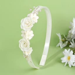 Flower Headband Girls Women Fairy Pink Pearl Hoop Children Dance Party Korean Floral Hair Accessories Guest Wedding Headdresses