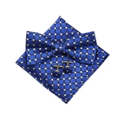 Fashion Bowtie Set Gifts For Men High Quality Bow Tie Handchief Cufflinks 3 Pcs Set Wedding Bussiness Suit Accessories
