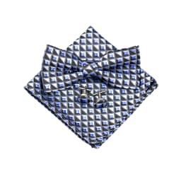 Fashion Bowtie Set Gifts For Men High Quality Bow Tie Handchief Cufflinks 3 Pcs Set Wedding Bussiness Suit Accessories