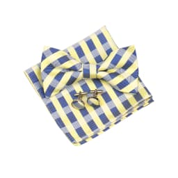 Fashion Bowtie Set Gifts For Men High Quality Bow Tie Handchief Cufflinks 3 Pcs Set Wedding Bussiness Suit Accessories