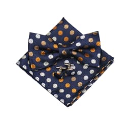 Fashion Bowtie Set Gifts For Men High Quality Bow Tie Handchief Cufflinks 3 Pcs Set Wedding Bussiness Suit Accessories