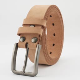 Men's Pure Ren Cow Genuine Leather Belt Original Color Single Layer Leather Strap Without Buckle Head Nail Polished High Quality