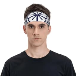 Karate Miyagi LaRusso Lotus Sweatband Stretch Sweat Headband for Unisex Headwrap Hair Bandage Gym Fitness Yoga Hair Sweat Bands