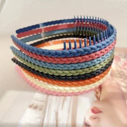 Fashion Plastic Twist Cross Headband for Women Girls with Teeth Non-slip Flexible Hoop Wash Face Hair Styling Accessories New
