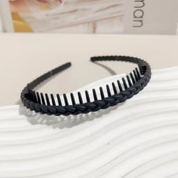 Fashion Plastic Twist Cross Headband for Women Girls with Teeth Non-slip Flexible Hoop Wash Face Hair Styling Accessories New