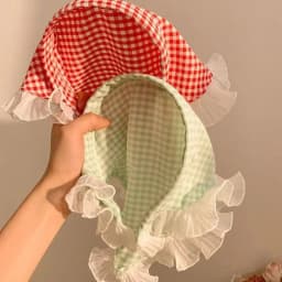 Boho Headbands Lace Tartan Hair Tie Elastic Hair Band Floral Head Kerchief Hair Scarves Bandanas for Women Girls