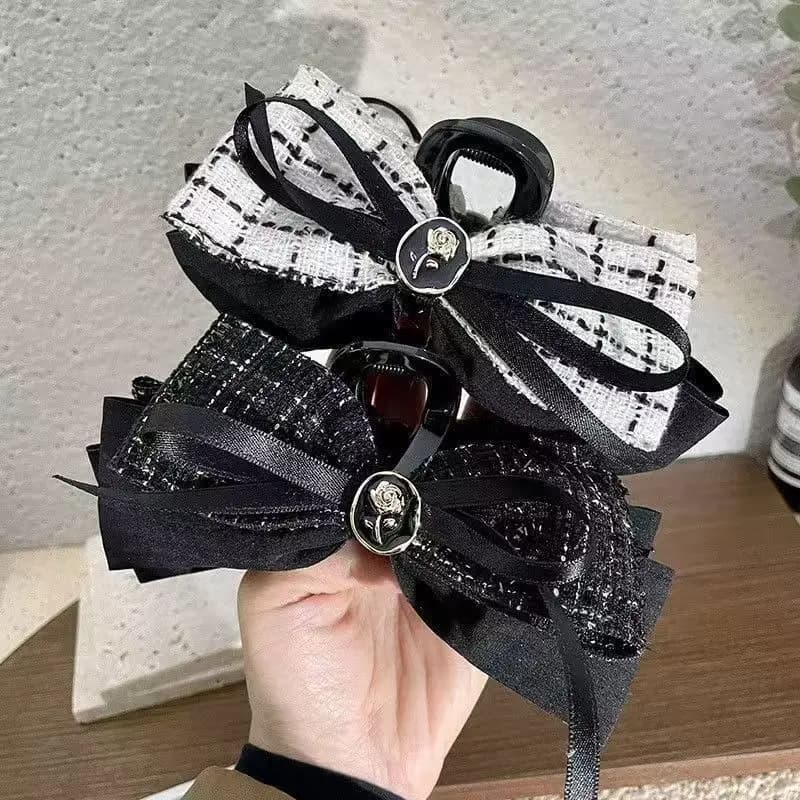 1/2pcs Xiaoxiangfeng Bow Hair Clip for Women, Fashionable and Exquisite, Rose Shaped Hair, Shark Shaped Hair Clip, Hair Catcher