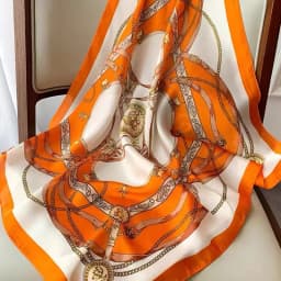 Women's Silk Four Corner Scarf, Satin Printed Scarf, Headband, WOMEN'S Hair Drape Shoulder Bag, WOMEN'S Scarf, Headscarf, 70cm