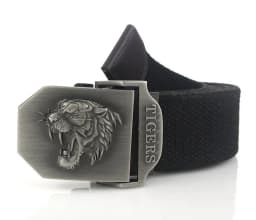 Men Canvas Belt Tiger Metal Buckle Army Military Tactical Belts for Men Jeans Outdoor Training Soldier Strap Male Black