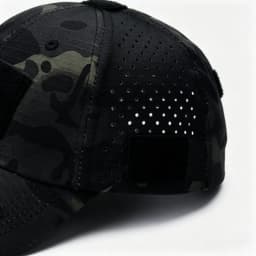 Tactical Baseball Cap for Men Breathable Perforated Hole Hat Hook and Loop Patch Compatible Outdoor Sports Hunting Hiking Adjust