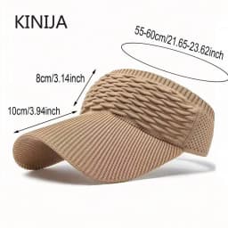 Women Anti-UV Sun Hat Breathable Adjustable Empty Top Visor Cap for Men Outdoor Sport Tennis Golf Running Travel Beach Hat