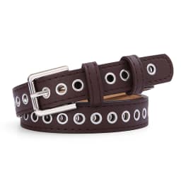 New Women's Belt Metal Full Eye Belt Non Perforated Korean Versatile Fashion Hollow Decoration Pants Belt