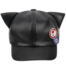 Cosplay Shikinami Asuka Rangure Cat Ear PU Leather Hat Peak EVA Baseball Cap Langley Soryu