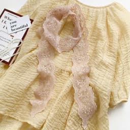 Fashion Soft Lace Scarf Elegant Floral Hair Ribbon Fairy Sweet Hair Accessories for Women