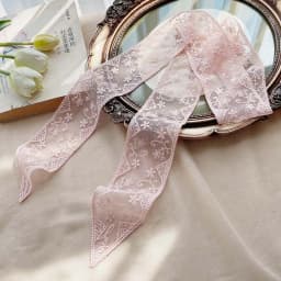 Fashion Soft Lace Scarf Elegant Floral Hair Ribbon Fairy Sweet Hair Accessories for Women