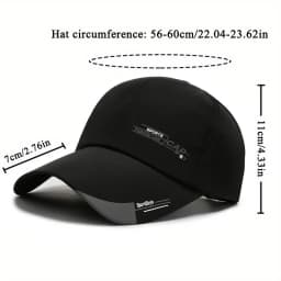 2Pcs/Set Outdoor Men's Baseball Cap Simple Letter Jacquard Duckbill Cap Street Sports Sun Protection Baseball Cap For Unisex