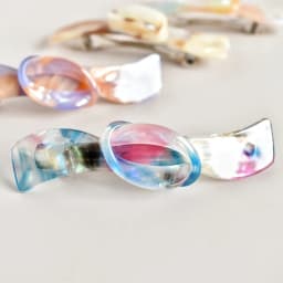 1PC Women's Multicolor Acetate Bow One-Line Spring Clip Thin Hair Half Hair Using Women's Accessory Vacation Style Hair Clip