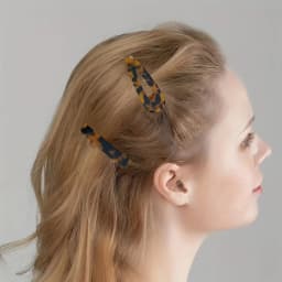 3pcs/set Acetate Hollow Water Drop Long Strip Hairpin Simple Duck Beak Clip Broken Hair Leopard Hair Clip Geometric Hairpin
