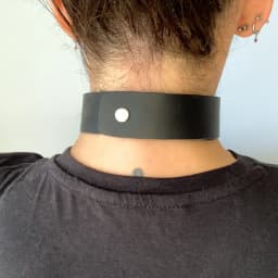 Women Punk Gothic Simple Black PU Leather Wide Choker Collar Necklace, Adjustable Accessory for Daily Wear Halloween