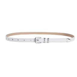 Silver Pin Buckle Thin Belt For Women Fashion Trend Versatile Jeans Accessories Girdle Gothic Retro Simple Pu Leather Waistband