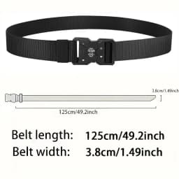 2Pcs Tactical Waist Belt - Durable Automatic Buckle, Perfect for Outdoor Adventures, Unisex Accessories for Men and Women