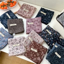 60cm Flower Print Cotton Bandanas Square Scarf Women Girls Headband Accessories Hairscarf Hairscarf