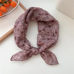 60cm Flower Print Cotton Bandanas Square Scarf Women Girls Headband Accessories Hairscarf Hairscarf