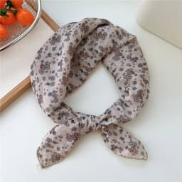 60cm Flower Print Cotton Bandanas Square Scarf Women Girls Headband Accessories Hairscarf Hairscarf