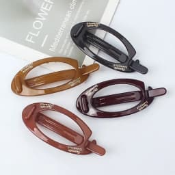 New Elegant French Oval Ponytail Fix Artifact Vintage Hairpin Women Back Head Frosted Hairpinheadwear Girls Hair Accessories