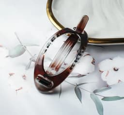 New Elegant French Oval Ponytail Fix Artifact Vintage Hairpin Women Back Head Frosted Hairpinheadwear Girls Hair Accessories