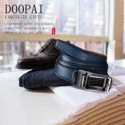 Genuine Leather Men's High-quality Buckle Jeans, Cowhide Casual Belt, Business Denim Belt, Men's Automatic Buckle Belt