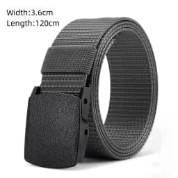 The New Men's 125cm Buckle Belt Nylon Braided Lightweight Breathable Daily Commuter Men's Belt