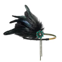 1920s Gatsby Party Rhinestone Beaded HairBand Vintage Charleston Headpiece Women Flapper Feather Headband Hair Accessories