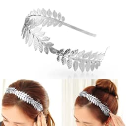 1PC Women's Vintage Baroque European & American Style Bridal Old Leaf Branch Hair Band Crown Fashionable Headband