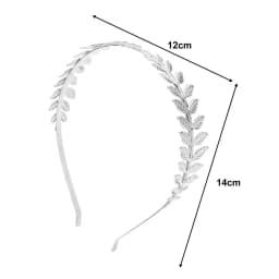 1PC Women's Vintage Baroque European & American Style Bridal Old Leaf Branch Hair Band Crown Fashionable Headband
