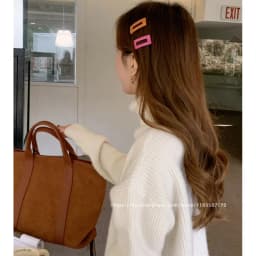 Dopamine candy colored small clip~Korea France cute square small side clip bangs hair clip