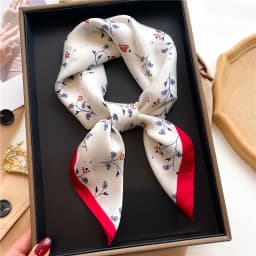70x70cm Square Scarf Women Imitation Silk Hairbands Foulard Women Bandands Kercheif Shawls Wraps Small Hijab