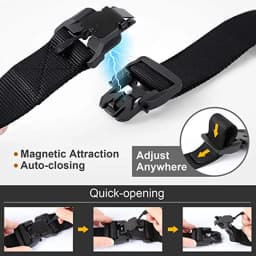 Genuine Tactical Belt Quick Release Magnetic Buckle Belt Soft Real Nylon Sports Accessories Men and Women Belt