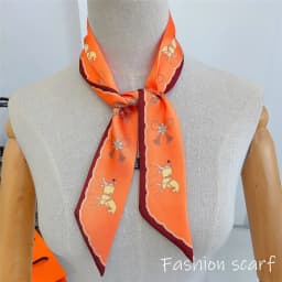 1PC Korean Fashion New Women's Twill Decorative Ribbon Small Scarf Binding Bag Handle Ribbon Hair Band Small Scarf Headband