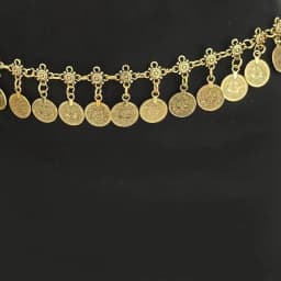 Women's Metal Belly Chain with Shaking Coins. Bohemian-Style Waist Belt. A Light Luxury and Retro Waist Chain with an European A